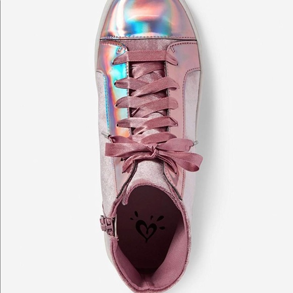 Justice Holographic Suede Ribbon Tennis - Picture 2 of 4